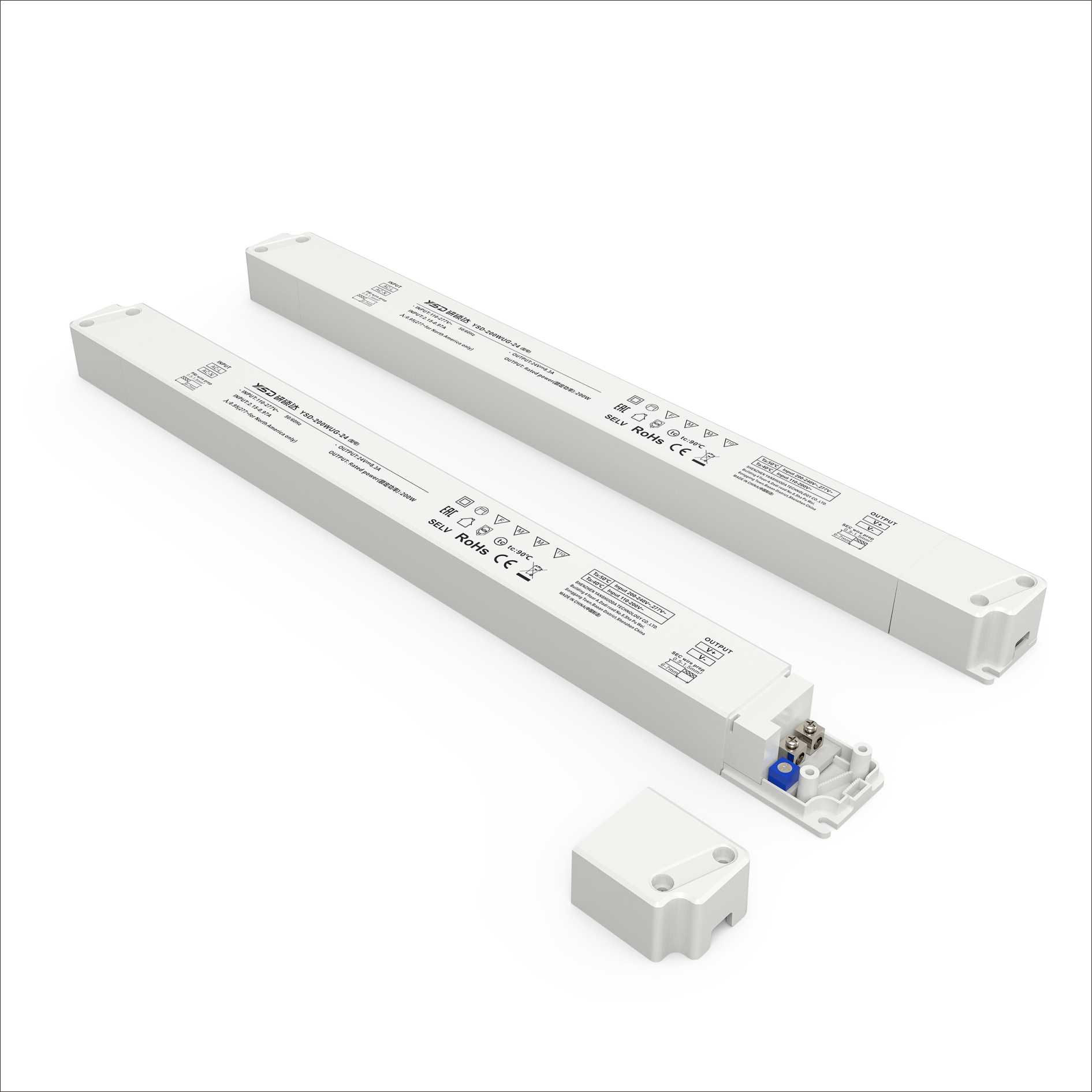 200W 12V/24V CV semi filled glue linear LED power supply_0